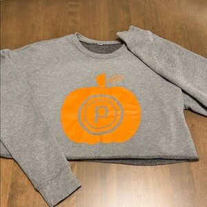 Pure Barre Cropped Pumpkin Sweatshirt